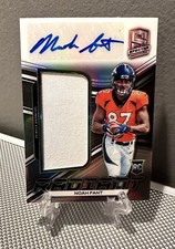2019 Spectra NOAH FANT #/199 Rookie Patch Auto Silver Prizm Radiant RPA🔥Broncos