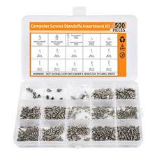 500PCS M.2 SSD Screw Kit, M.2 Standoff and Screw Kit for Asus Gigabyte MSI Asroc