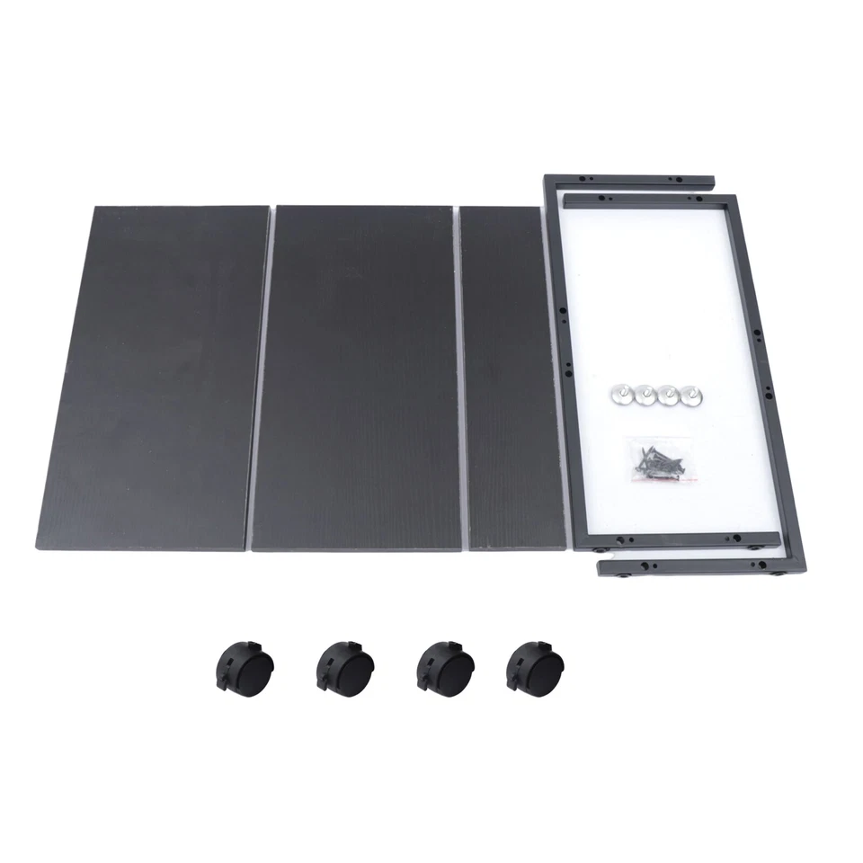 2 Tiers Computer Tower Stand, Under Desk CPU Stand PC Stand with Rolling Wheels - Image 2 of 4