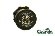 Motorhome Caravan 12v Voltmeter & Ammeter Campervan Volt and Amp Digital Meter