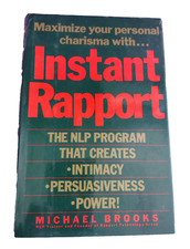 Instant Rapport the NLP Program by Michael Brooks HC DJ 1989 First Printing VTG