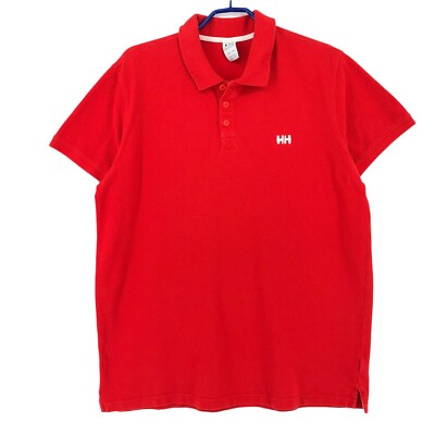 HELLY HANSEN Men Solid Polo Neck T-Shirt Size 2XL