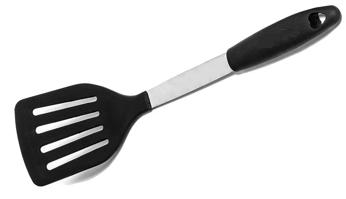 Silicone Long Flipper Slotted Spatula Turner Non stick Heat - Temu