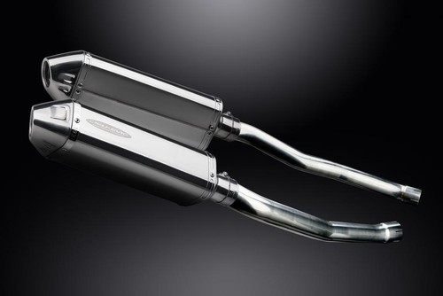 KAWASAKI ZZR1400 NINJA 2008-2011 320mm TRI STAINLESS BSAU SILENCER EXHAUST KIT - Picture 2 of 4