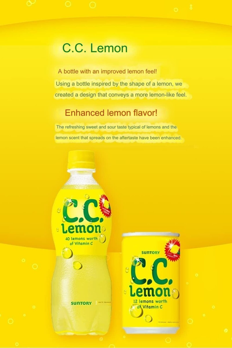 CC Lemon 500ml x 24 bottles Refreshing to drink anyone can