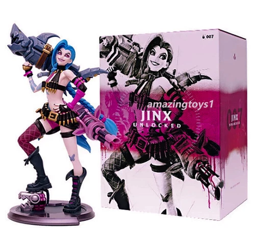 Oficial LOL League of Legends Jinx Estatua Figura Juguete Regalo Versión Original Regalo - Imagen 2 de 6