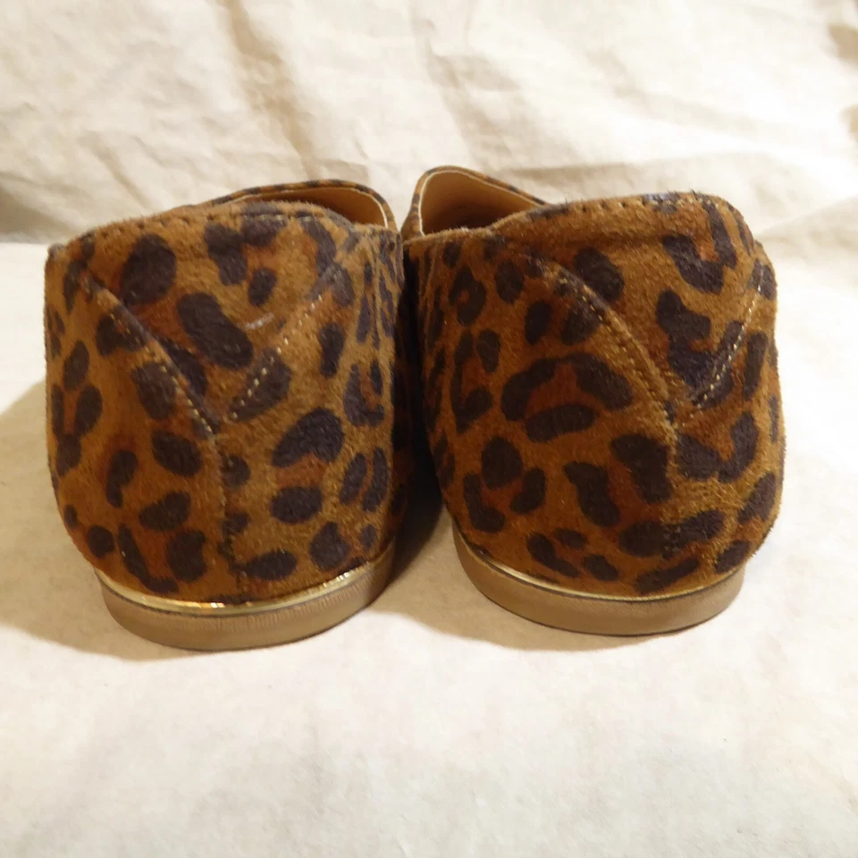 🩰 Острые балетки Maurices 10 М коричневые и желтовато-коричневые леопардовый принт замша искусственная кожа - Изображение 3 из 4