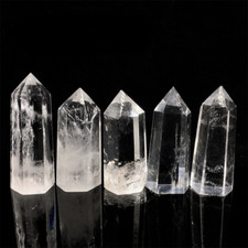 30-100mm Natural Clear Quartz Raw Crystal Point Fengshui Modern Decor Wand Stone