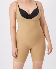 Maidenform Open-Bust Body Shaper Size XL Beige Anti-Static FL2556