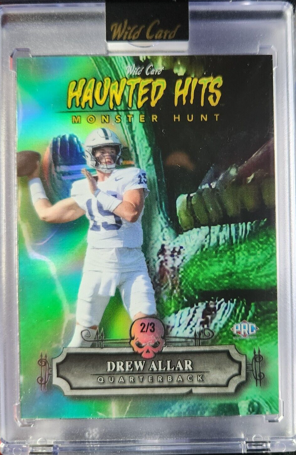 Drew Allar 2024 Wildcard Haunted Hits #HHF-DA PRC /3