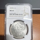 1878-S Morgan Silver Dollar NGC MS63 Uncirculated San Francisco $1 KM#110