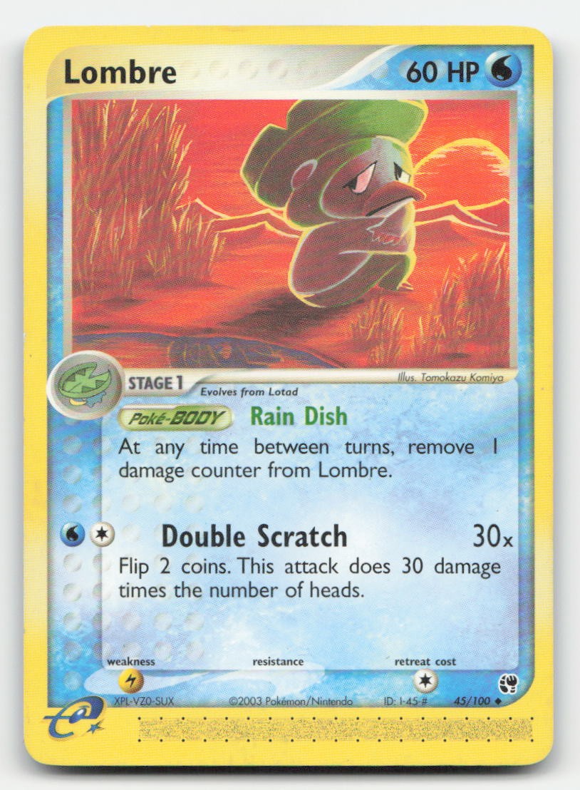 Lombre Sandstorm 45/100 UC Pokemon MP