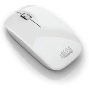 Adesso IMOUSE M300W Maus Bluetooth USB optisch 3 Tasten glänzend weiß kabellos