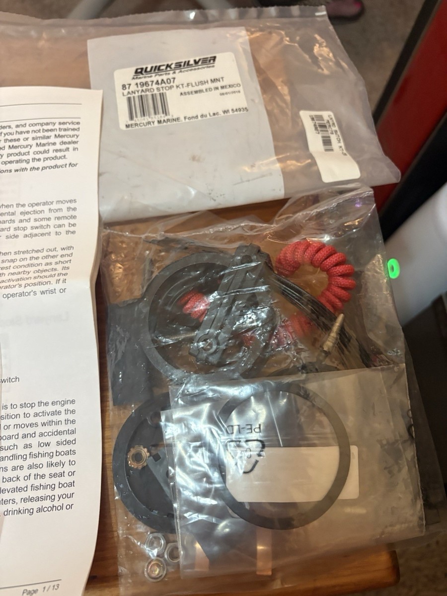 Safety Lanyard Replacement Safety Lanyard Kill Switch 87-19674A07