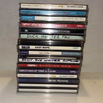 LOT OF 18 VTG SOFTWARE PC CD COMPUTER EDUCATION LEARNING FUN