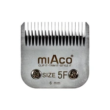 Miaco Size 5F Detachable Animal Clipper Blade fits Andis AG, AGC and Oster A5