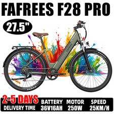 27.5 Inch City E-Bike FAFREES F28 PRO Electric Bike 250W 36V16AH 25km/h UK Legal