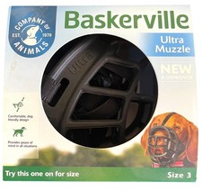 NEW Baskerville Ultra Muzzle Size 3 3  x 11  Corgi, Beagle, Border Collie, More