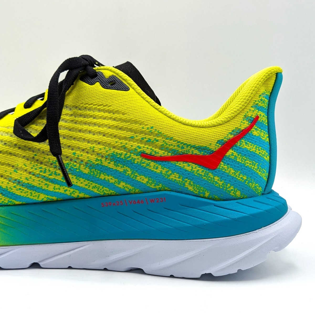 Hoka One Men’s Size 8B Mach 5 Running Shoes  Evening Primrose & Scuba Blue Hoka MEN main image 4