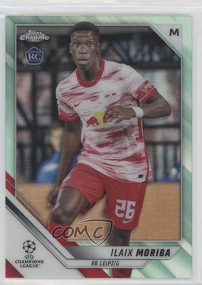 2021 Chrome UEFA Champions League Aqua Refractor /199 Ilaix Moriba Rookie RC 5ya