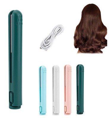 Upgrade Mini Curling Iron,Dual Purpose Flat Iron, 2-in-1 Mini Curling Wand Flat