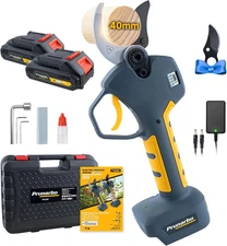 Electric Pruning Shears Cordless 40Mm 4000Mah Batteries, Compatible with Makita 