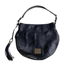 Authentic Viva London Black Shoulder Handbag With Gold Hardware Designer