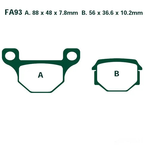 Bremsbelag BremsbeläGe EBC FA093 Vorne FüR Rieju MRT 50 Cross Bj. 2009-image