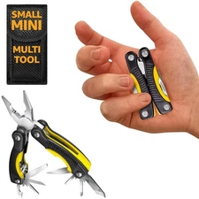 Mini Multitool Knife 12 in 1 Small Pocket Multi Tool with Knife and Pliers - ...