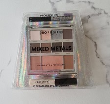 Profusion Cosmetics Mixed Metals 11 Colour Eye & Face Palette Brand New