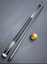Tarik Light Shadow Series Pool Cue – Carbon Tube + Abalone/Inlay Forearm