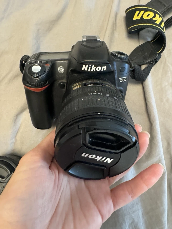 Nikon D80 Kamera + 3 Objektive (18-70mm, 55-200mm, 50mm 1.8D) – guter Zustand