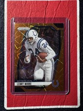2024 Panini Prizm Lenny Moore #296 Orange Lazer Prizm Colts Hall Of Fame