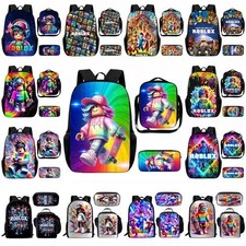 2026 New Roblox 3D/Backpack School Bag Lunch Bag Rucksack Shoulder Bookbag GiftP