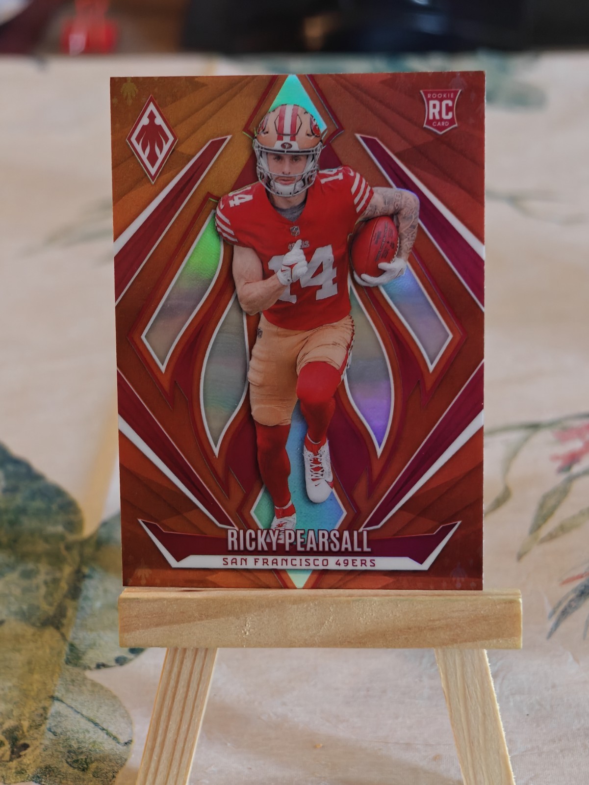 2024 Panini Phoenix Football Ricky Pearsall #234 Orange Fade RC Rookie SF 49ers