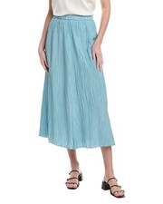 Eileen Fisher Pleated Silk Flare Skirt Women's