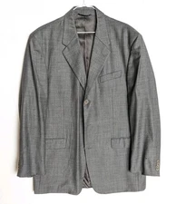 ADOLFO Italy Gray LAGO BLAZER SUIT COAT JACKET Men's 42L 44L