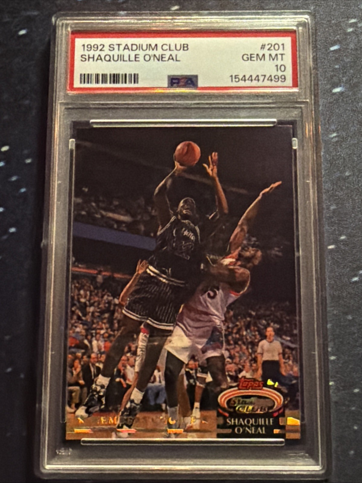 1992 STADIUM CLUB #201 SHAQUILLE O'NEAL ROOKIE RC PSA 10