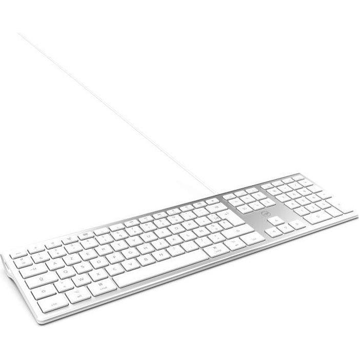 Clavier Mac filaire AZERTY Mobility Lab ML304304 pour remplacer un clavier Apple avec ports USB