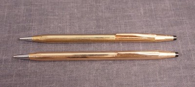 Cross Classic Century Kugelschreiber + Bleistift 1/20 14K Rolled Gold Ireland