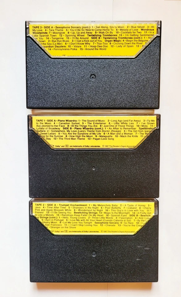 Instrumental Magic Cassette Reader's Digest Set of 3 Tapes 41 song Free Shipping Foto 2 de 3