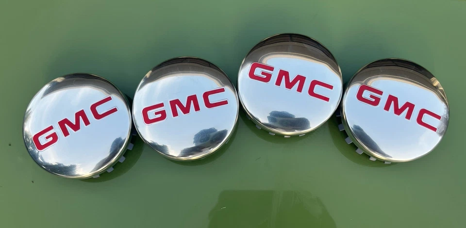 GMC 83mm TAPAS CENTRALES CROMADAS 2014-2019 Sierra Limited & Yukon + RUEDAS XL 20" 22" Foto 4 de 4