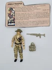 1984 Hasbro GI Joe Recondo Jungle Trooper Action Figure w/ Rifle Pack Card