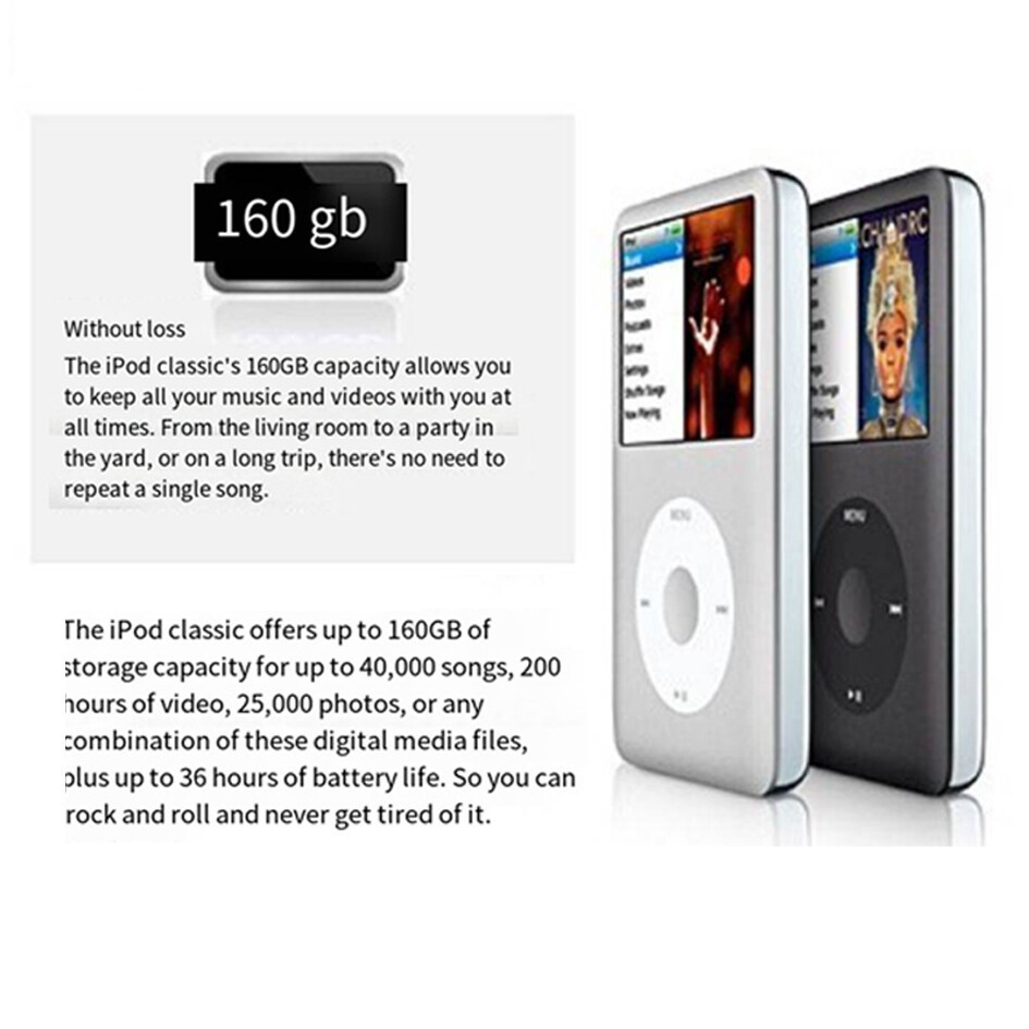 ✨Latest Model✨ iPod Classic 7th Generation 160GB Silver