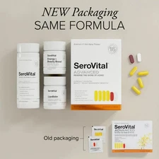 SeroVital Advanced Dietary Supplement 120 Capsules + 60 Tablets