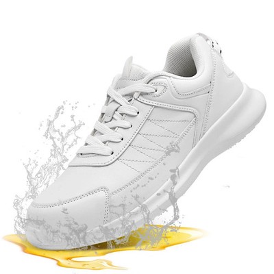 SPIEZ Non-Slip Women's Work/Nursing Sneakers With Arch Support -White- Size US 9
