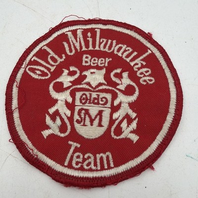Round Old Milwaukee Beer Patch Vintage Embroidered Rare Beer Team Uniform
