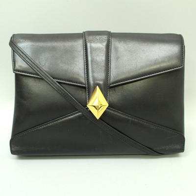 Givenchy Vintage GIVENCHY SACS Leather Shoulder Bag Crossbody Black