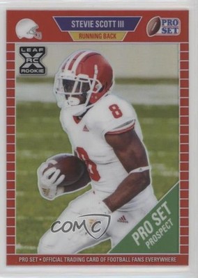 2021 Leaf Pro Set Metal Red Rainbow 27/100 Stevie Scott III #84 Rookie RC 12a9