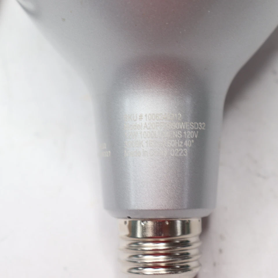 (2-Pk) EcoSmart Dimmable Flood LED Light Bulb Bright White A20PR3890WESZ32 - Image 3 of 4